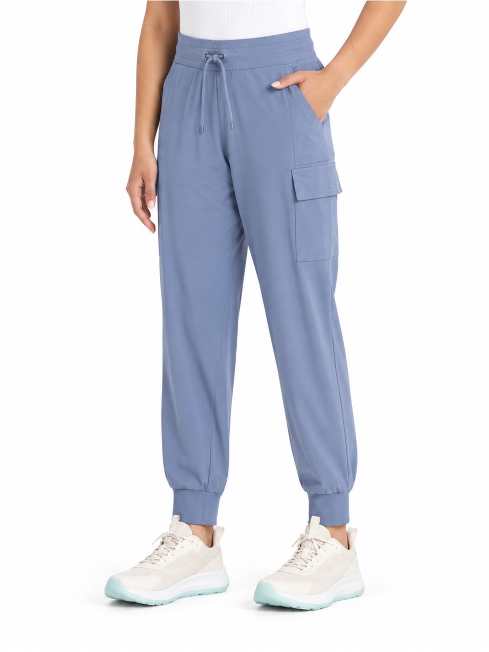Girls' Woven Cargo Jogger Pants - All In Motion
Slate Blue size 10-12 NWT